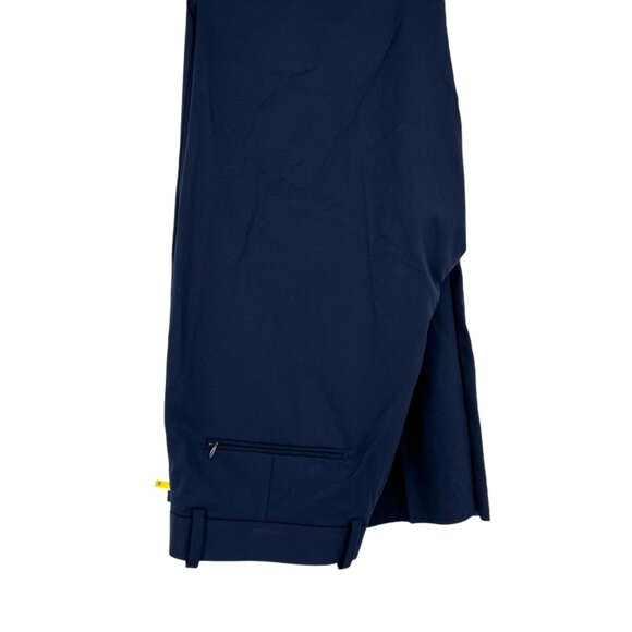 Nordstrom Mens Tech-Smart Trim Wool Spandex Pants Navy Blue Size 35 NWOT - Picture 2 of 11